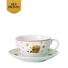 CHRISTMAS LOVE TAZA Y PLATILLO